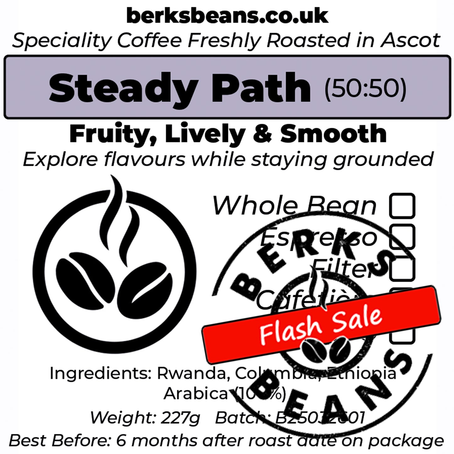 Steady Path  Low-caf Blend (50:50) 🚨 Flash Sale !!! 🚨